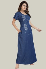 Soft Denim Reya Nightgown