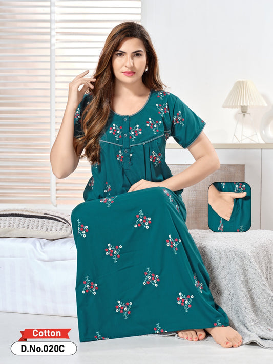 Viridian Green Pure Mulmul Cotton Lucy