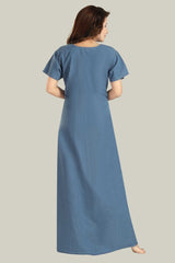 Soft Denim Amelia Nightgown