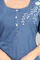 Soft Denim Scarlett Nightgown