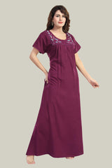 Burgundy Bamboo Cotton Monali