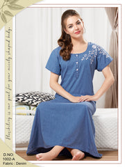 Soft Denim Scarlett Nightgown