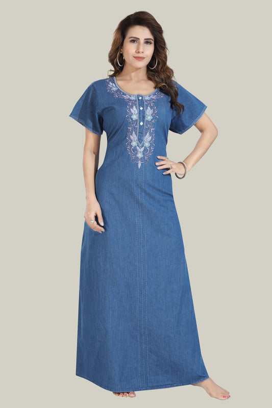 Soft Denim Aria Nightgown
