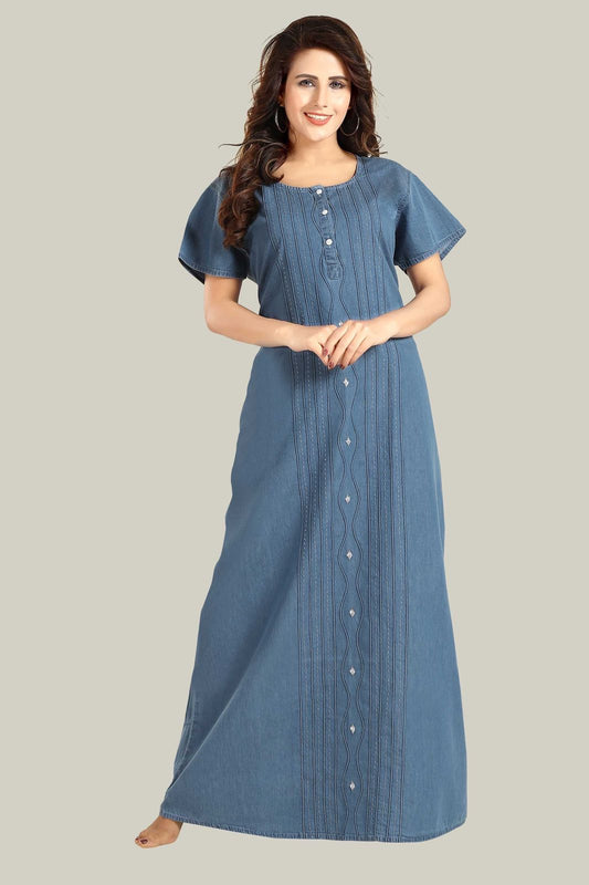 Soft Denim Amelia Nightgown