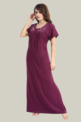 Burgundy Bamboo Cotton Monali