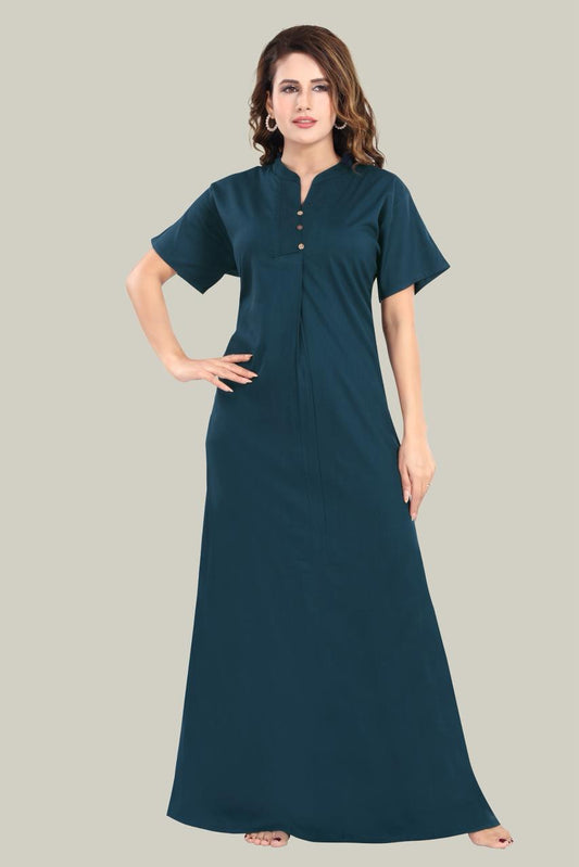 Peacock Blue Milano Cotton Tara