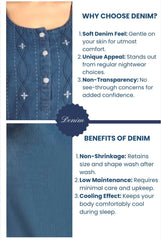 Soft Denim Salina Nightgown