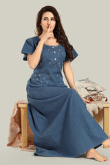 Soft Denim Salina Nightgown