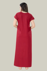 Cherry Red Supima Cotton Plain Nina