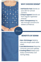 Soft Denim Ruby Nightgown