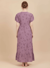 Lavender Supima Cotton Umbrella Nightgown Monisha