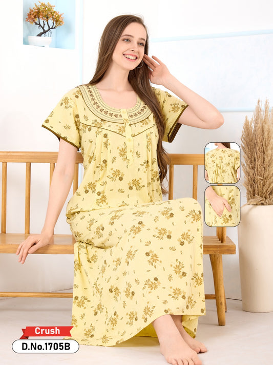 Yellow Blue Bamboo Cotton Kashvi