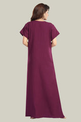 Burgundy Bamboo Cotton Monali