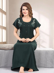 Bottle Green Supima Cotton Plain Nisha