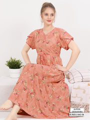 Orange Supima Cotton Umbrella Nightgown Prisha