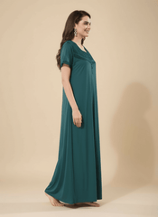 Hunter Green Malai fabric Anvika