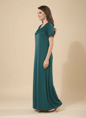 Hunter Green Malai fabric Anvika