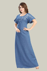 Soft Denim Scarlett Nightgown