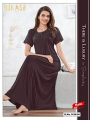 Coffee Brown Malai fabric Anvika