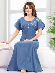 Soft Denim Scarlett Nightgown
