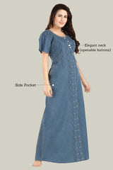Soft Denim Revana Nightgown