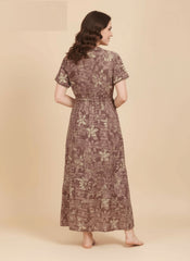 Light Brown Supima Cotton Umbrella Nightgown Tina