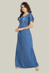 Soft Denim Lora Nightgown