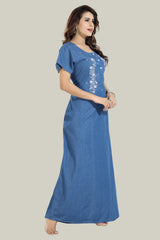 Soft Denim Lora Nightgown