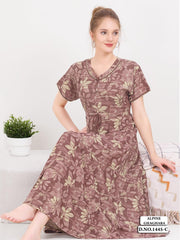 Light Brown Supima Cotton Umbrella Nightgown Tina
