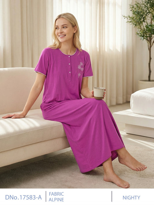 Pink Supima Cotton Plain Nina