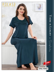 Teal Blue Malai fabric Anvika