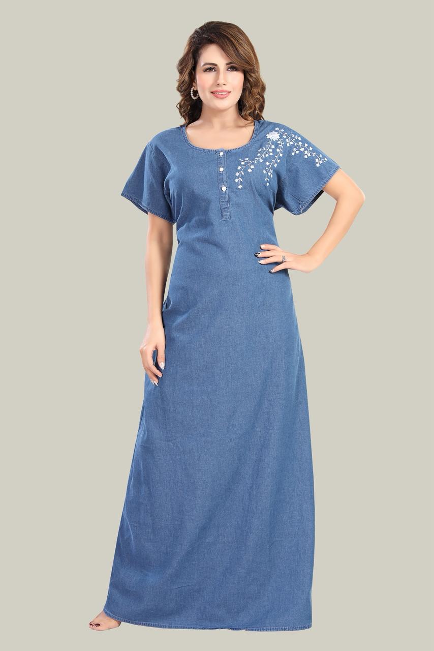 Soft Denim Scarlett Nightgown