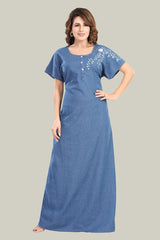 Soft Denim Scarlett Nightgown