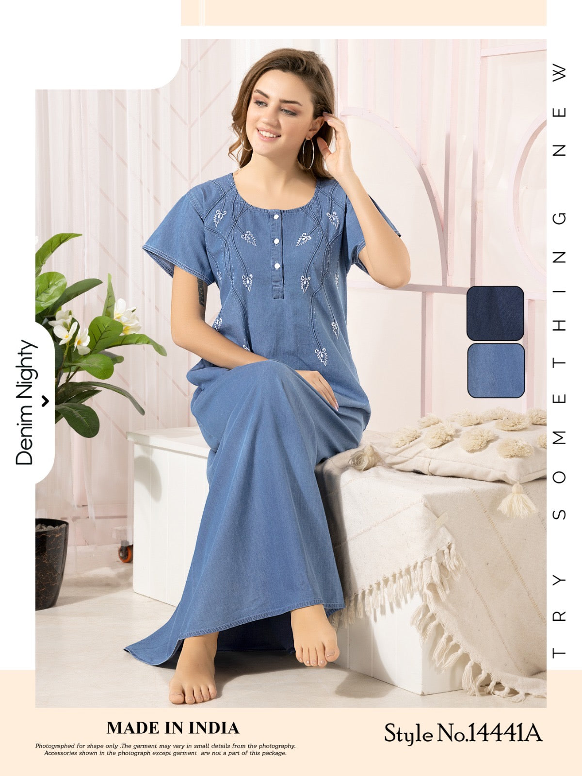 Soft Denim Mehar Nightgown