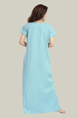 Baby Blue Supima Cotton Plain Nisha