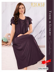 Dark Purple Malai fabric Alifya