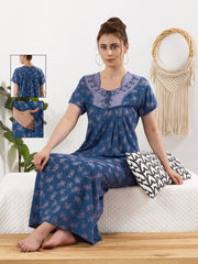 Lapis Blue Bamboo Cotton Aanya