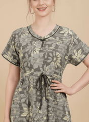 Light Grey Supima Cotton Umbrella Nightgown Tina