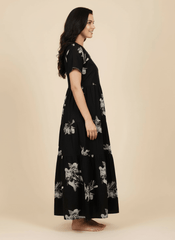 Black Supima Cotton Umbrella Nightgown Ziva