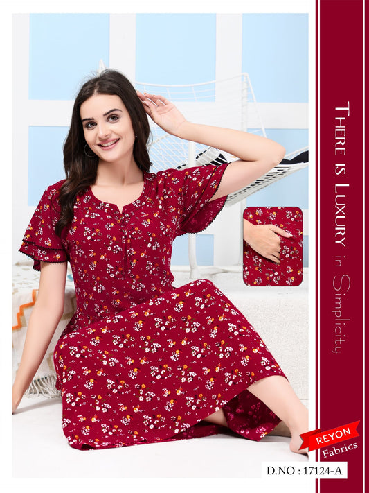 Cherry Red Reyon Amy