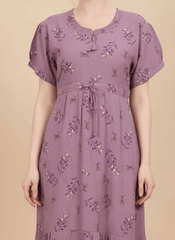 Lavender Supima Cotton Umbrella Nightgown Monisha