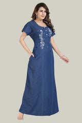 Soft Denim Lora Nightgown