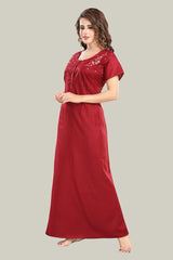 Cherry Red Supima Cotton Plain Nisha