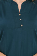 Peacock Blue Milano Cotton Tara