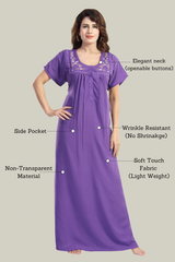 Violet Bamboo Cotton Monali