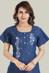 Soft Denim Lora Nightgown