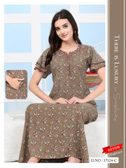 Teak Brown Reyon Amy