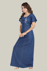 Soft Denim Lora Nightgown