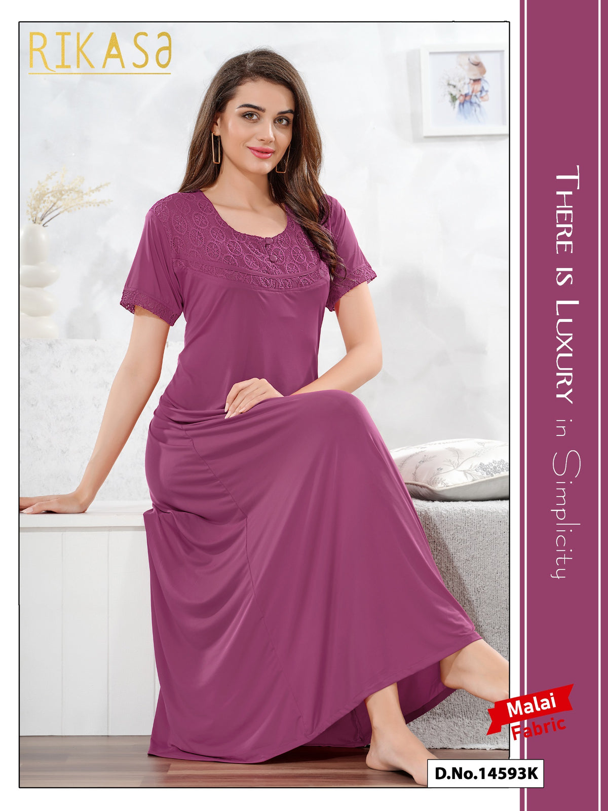 Raspberry Pink Malai fabric Anvika