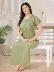 Green Supima Cotton Plain Nina